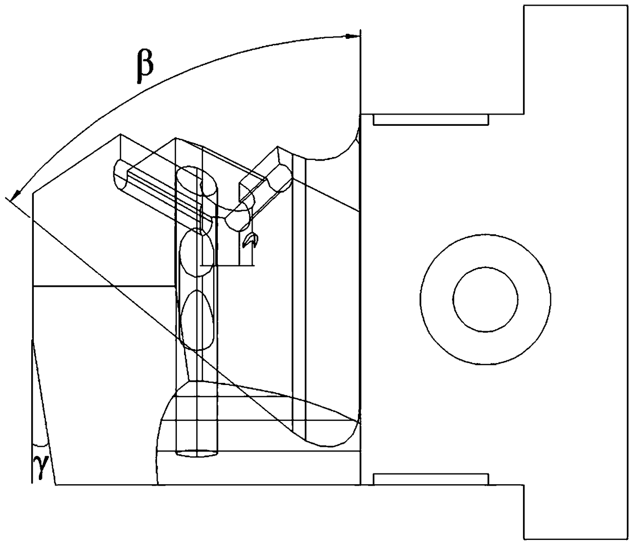 A mechanical quick-change double-milling combination cutter for aluminum ingots