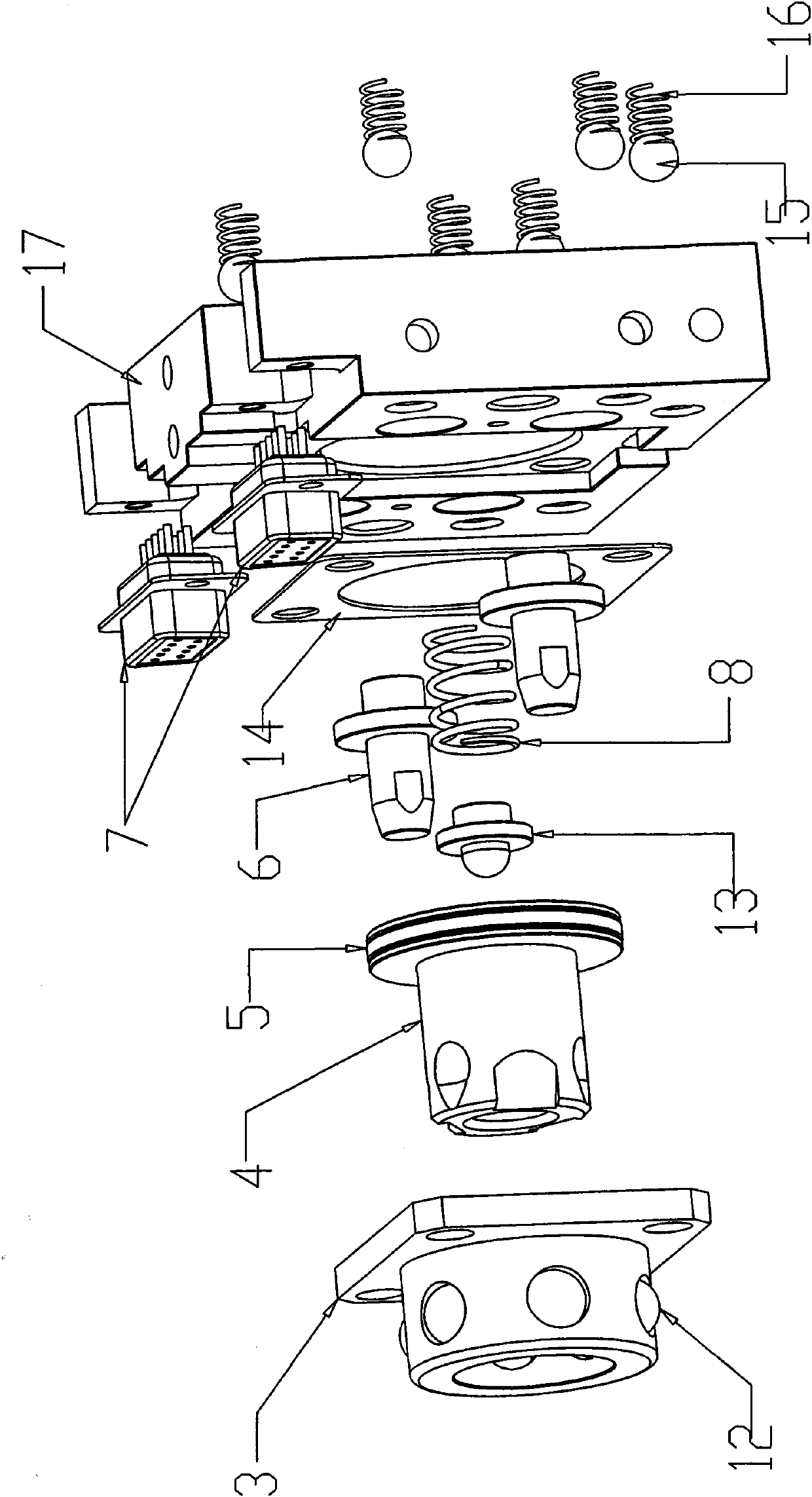 Clamp for automatic quick replacing