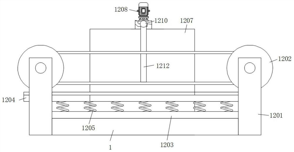 Efficient peeling device for kudzuvine root pretreatment processing