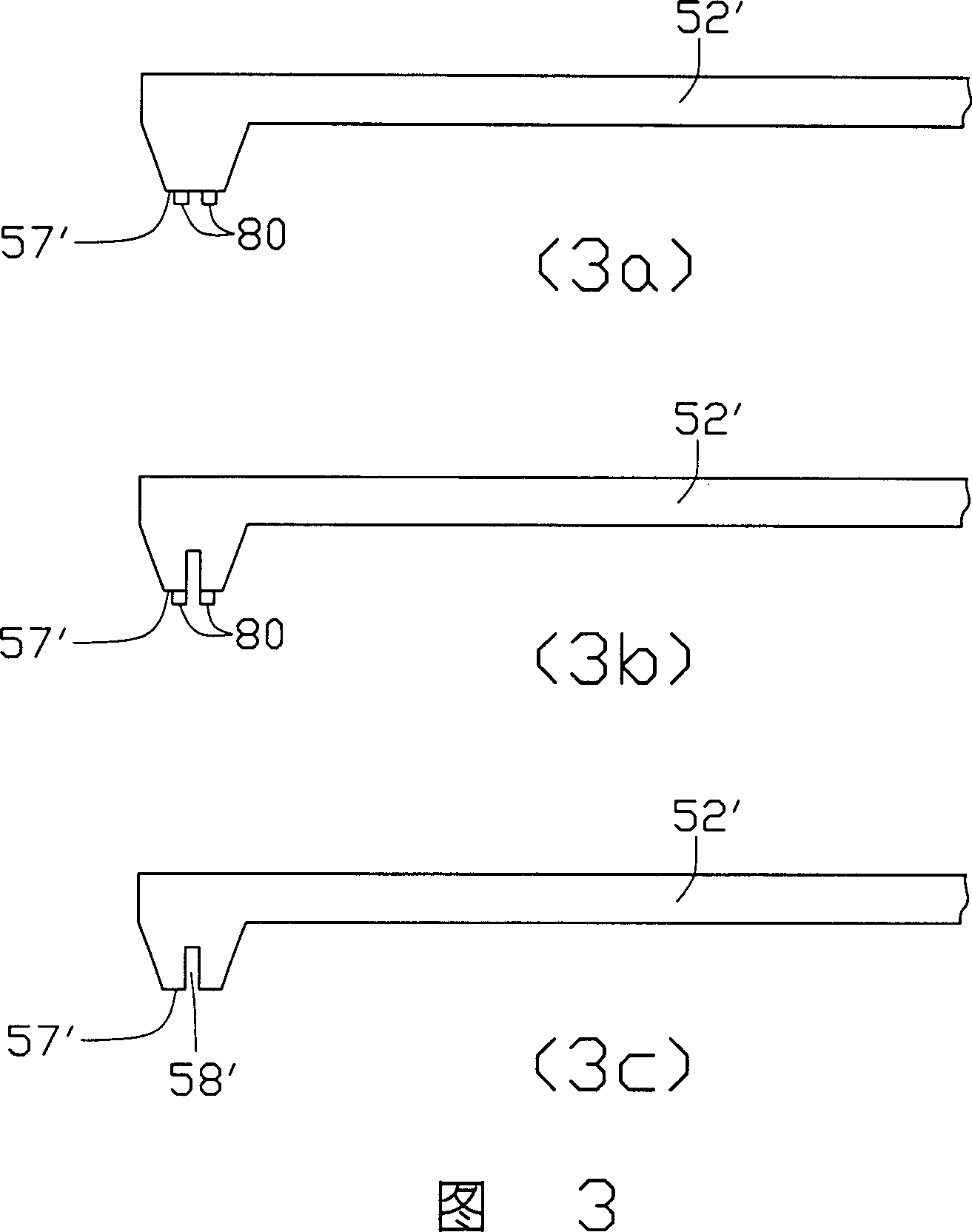 Probe unit of microscope with atomic force and manufacturing method