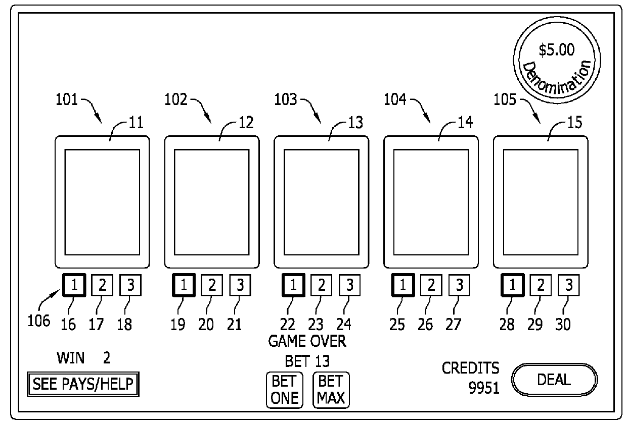 Draw poker with option to wager for additional replacement cards