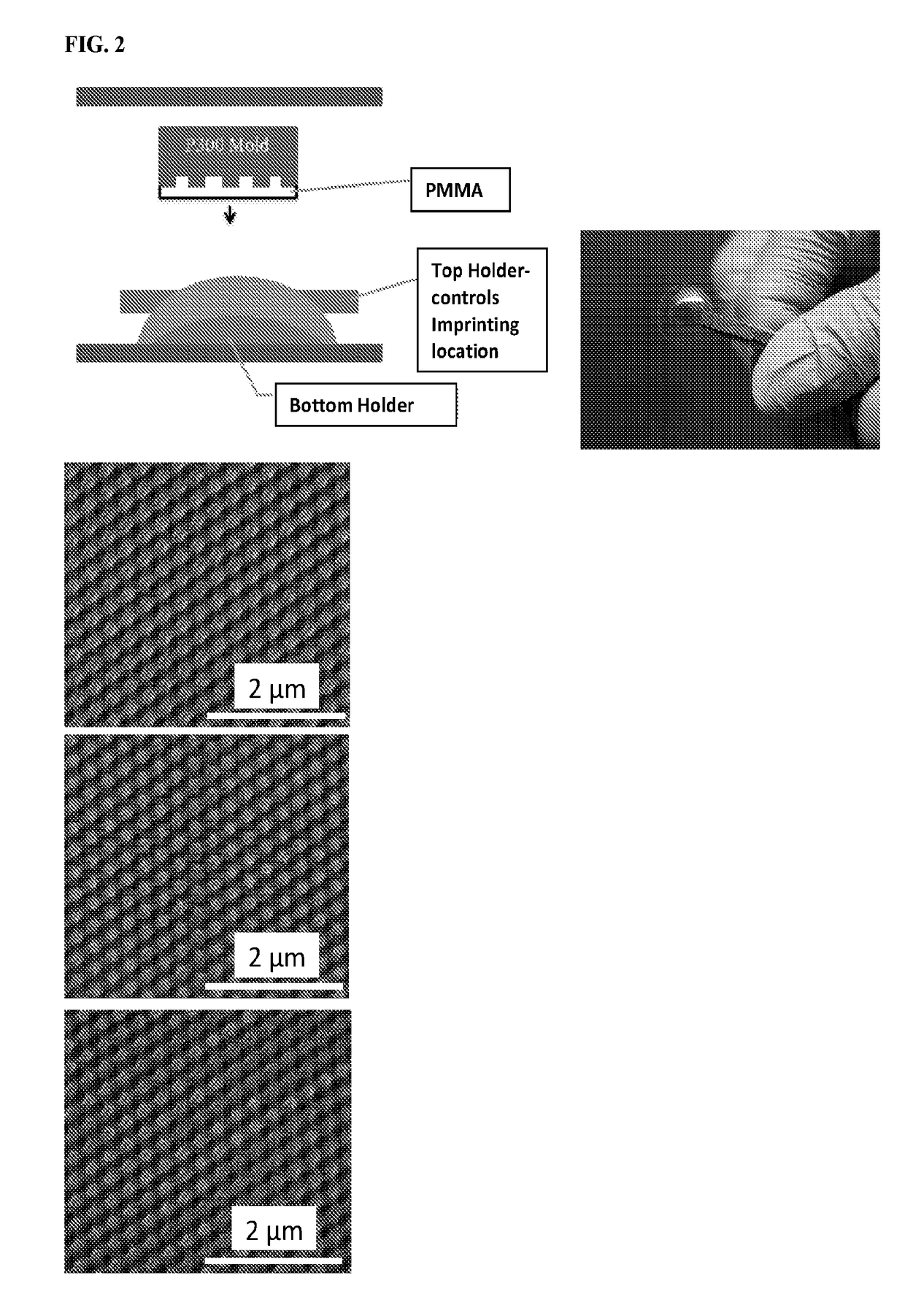 Fabrication of nano-structures on multiple sides of a non-planar surface