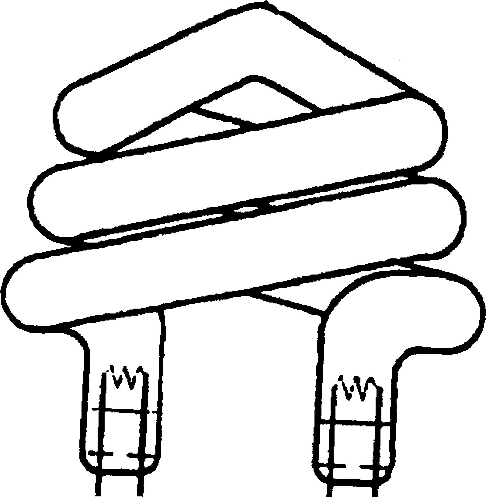 Leadless glass fit for machining energy-saving tube