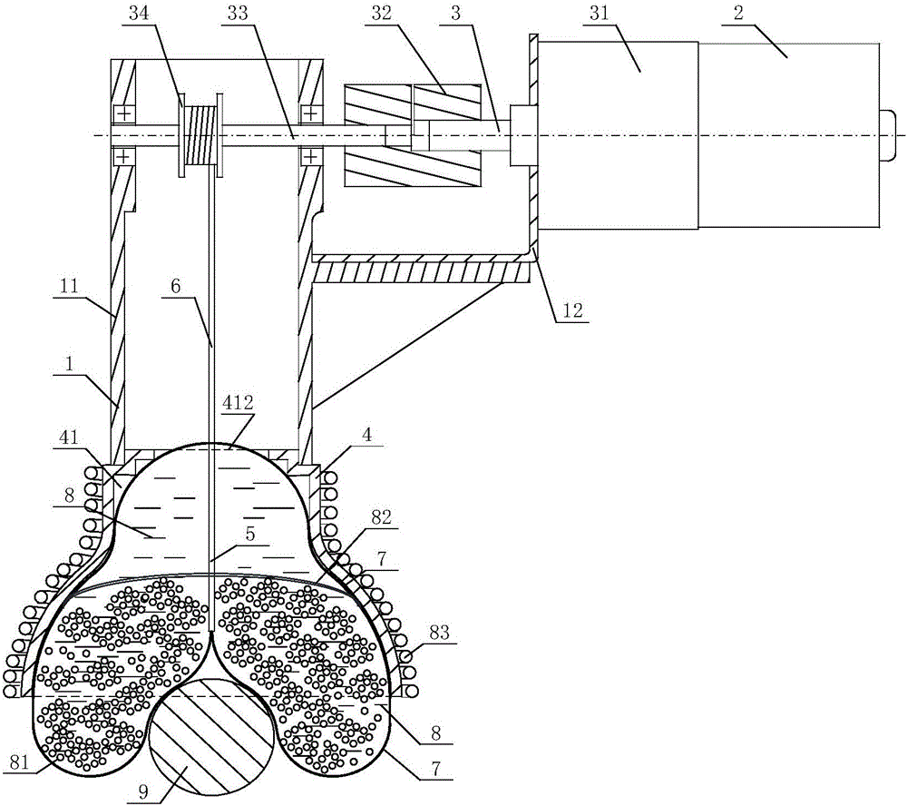 Rope driven magnetorheological fluid particle-reinforced universal grasping device