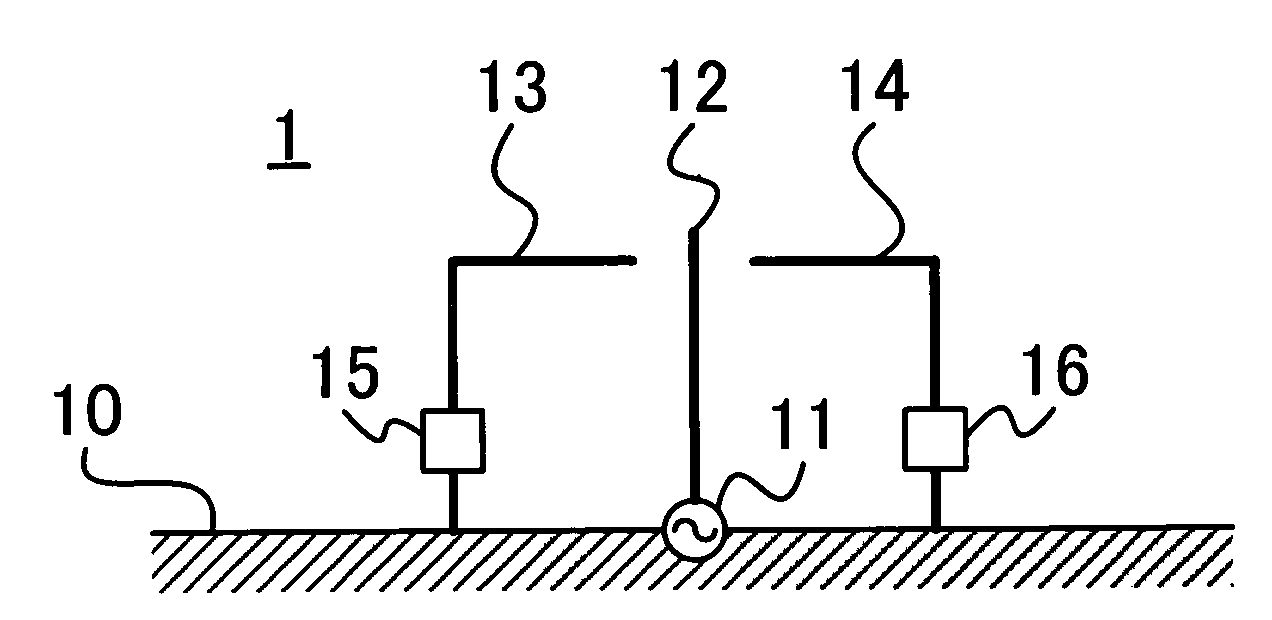 Tunable antenna device and radio apparatus