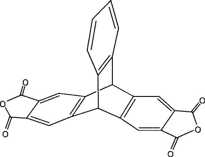 2,3,6,7-tetracarboxylic dianhydride triptycene and method for synthesizing the same