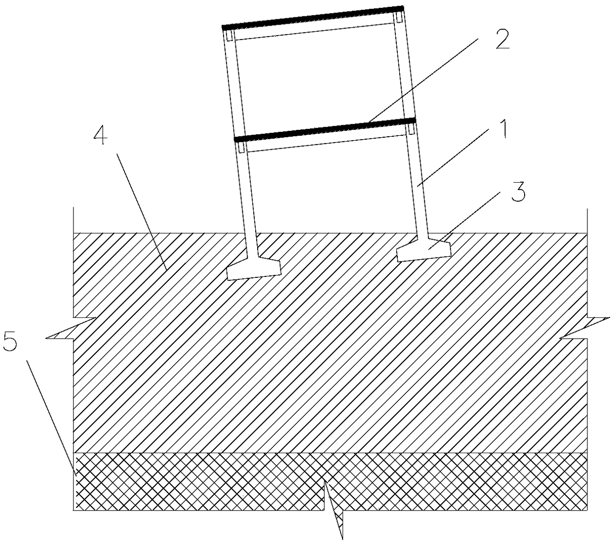 Inclination-rectifying method by uplifting for frame-structured building