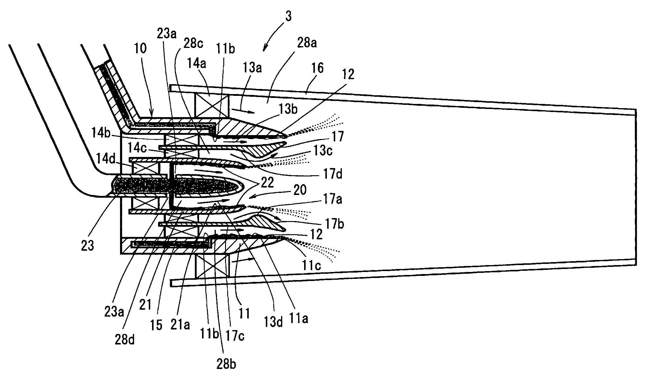 Fuel/air premixer for gas turbine combustor