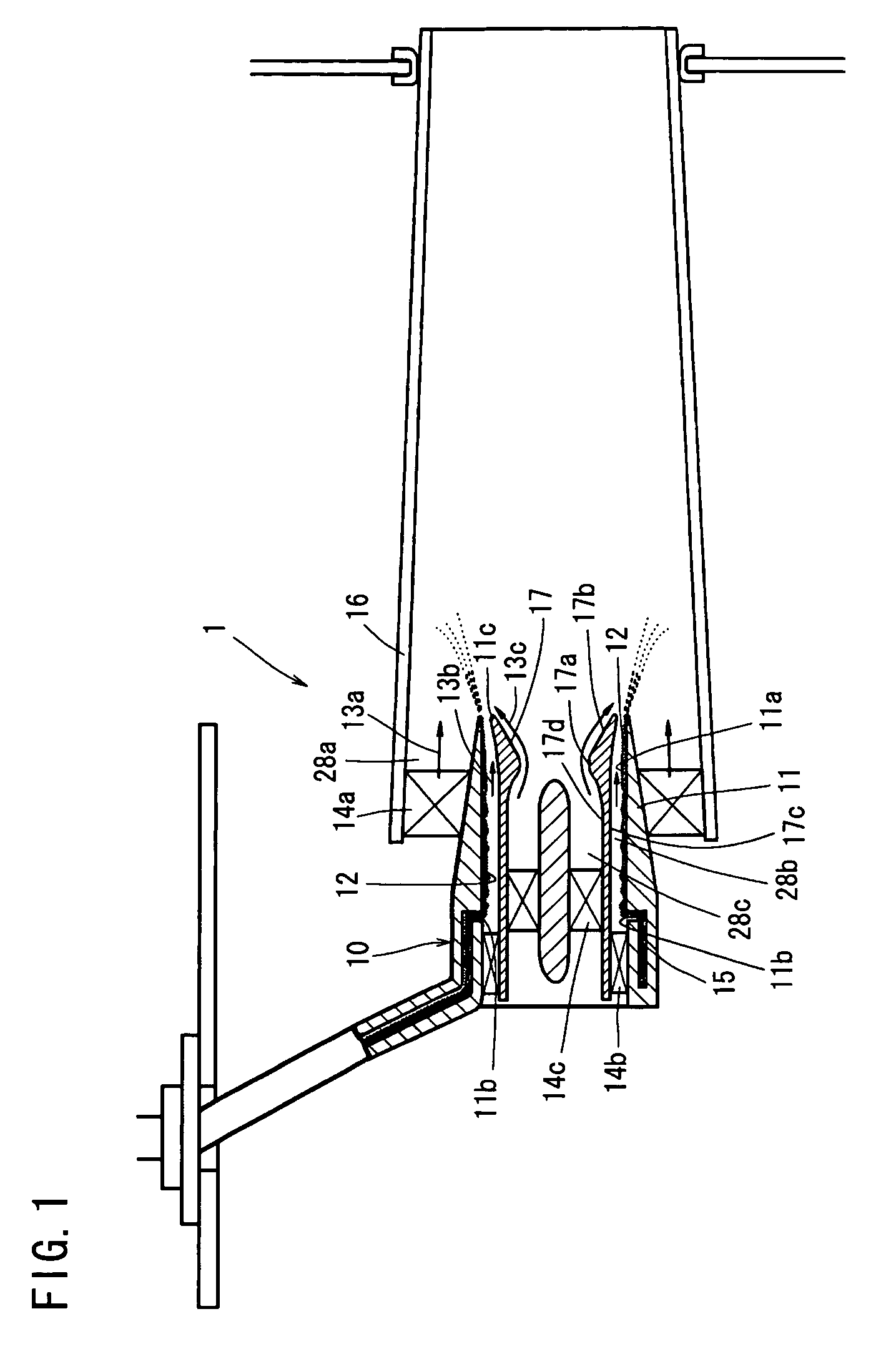 Fuel/air premixer for gas turbine combustor