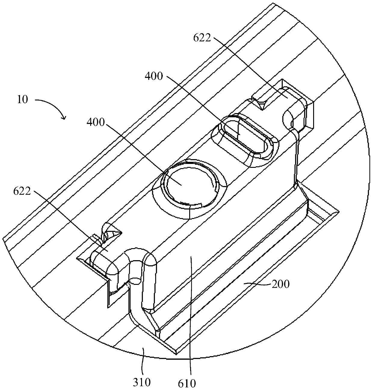 Light guide component and mobile terminal including same