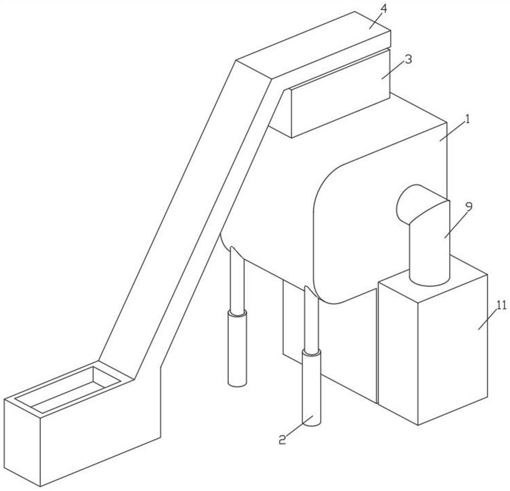 Construction waste recycling and reusing device