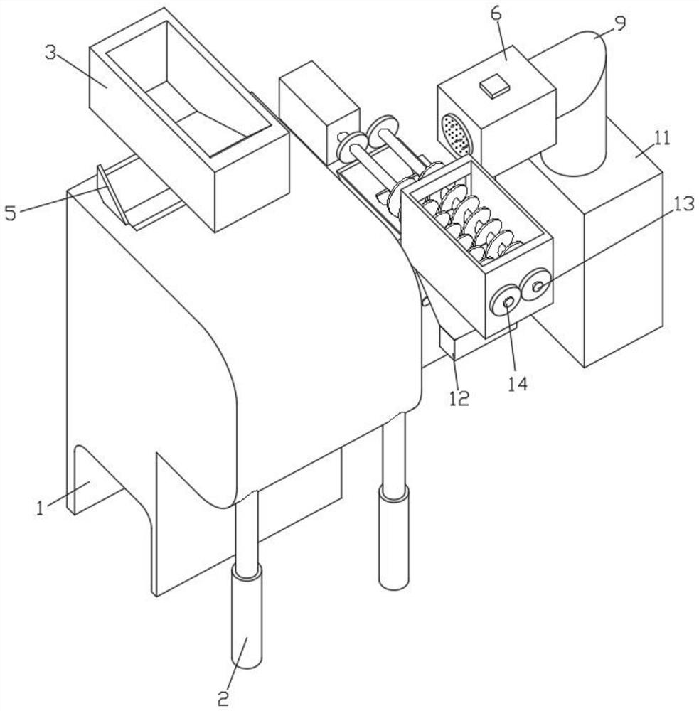 Construction waste recycling and reusing device