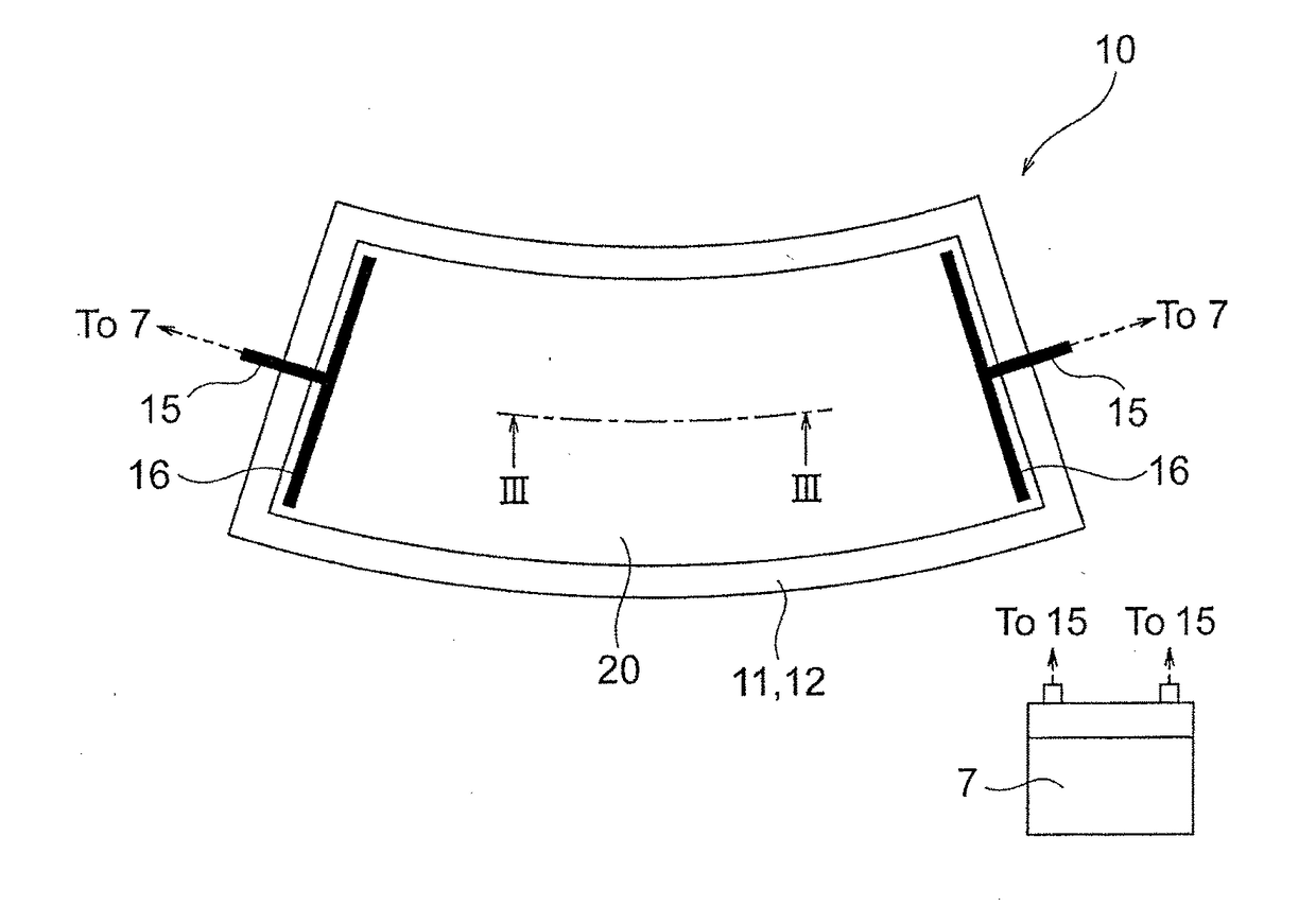 Heating plate, conductive pattern sheet, vehicle, and method of manufacturing heating plate