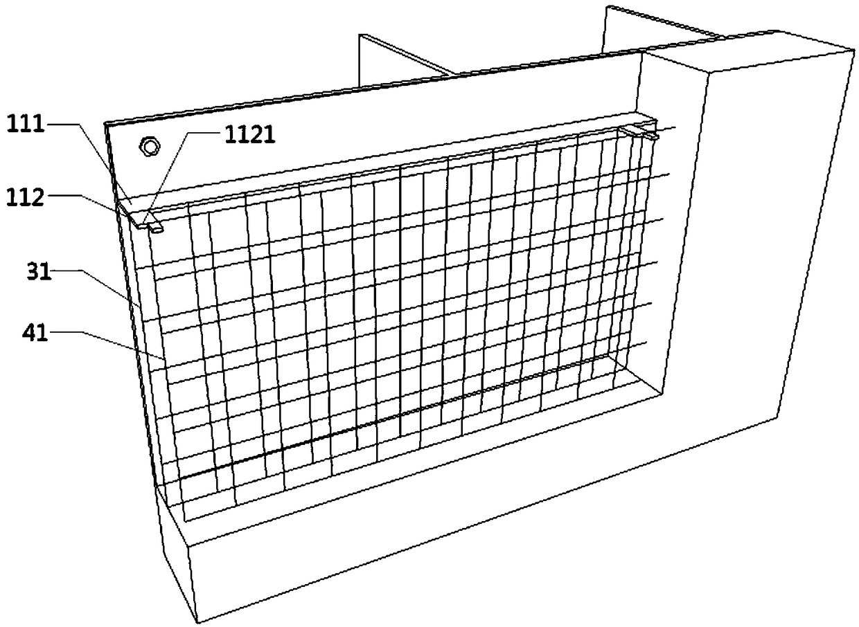 Steel structure external wall thermal insulation mortar enclosure system with pulling element and construction process thereof