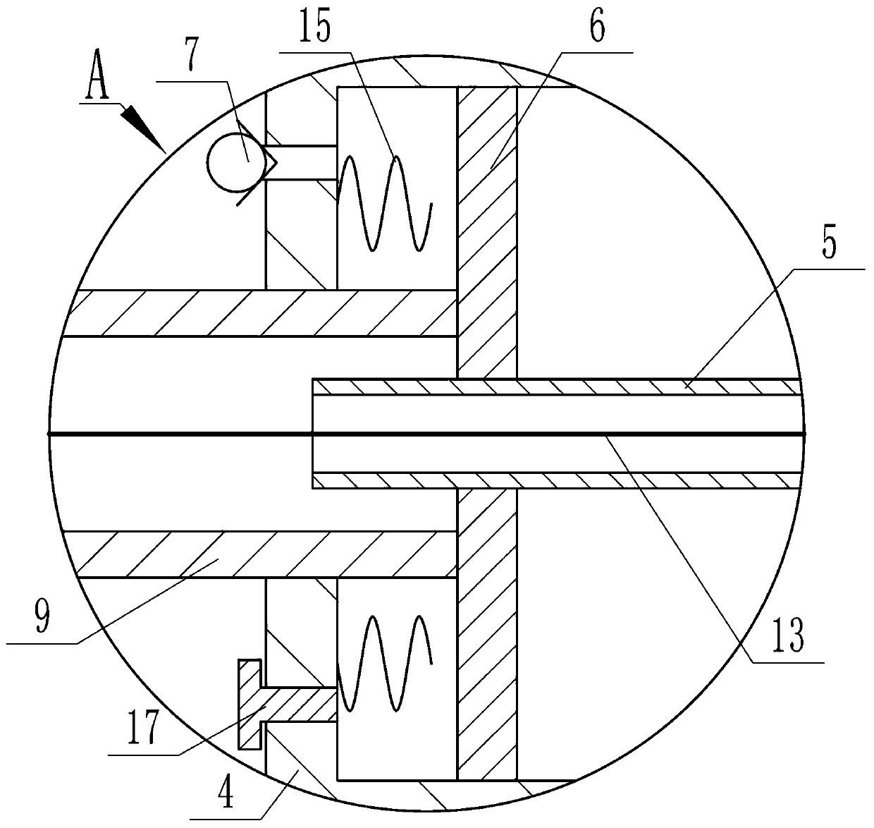 A trailer device with two-way buffer function