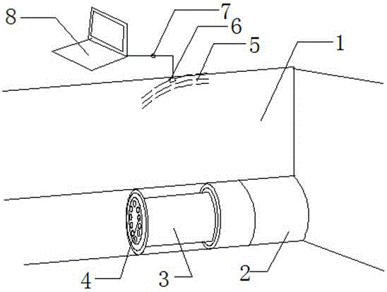 Magnetic anomaly pigging monitoring and blocking positioning method for buried oil and gas transmission pipeline cleaner