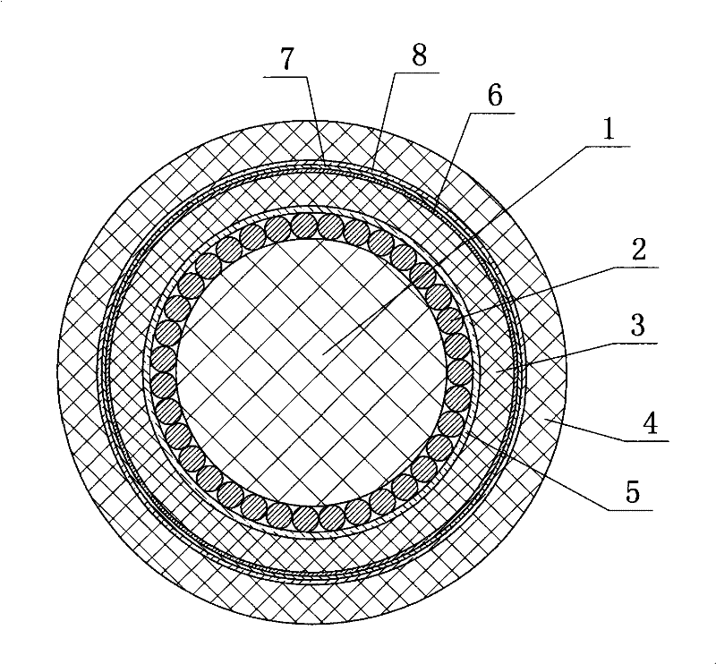 High-voltage lightning protection cable