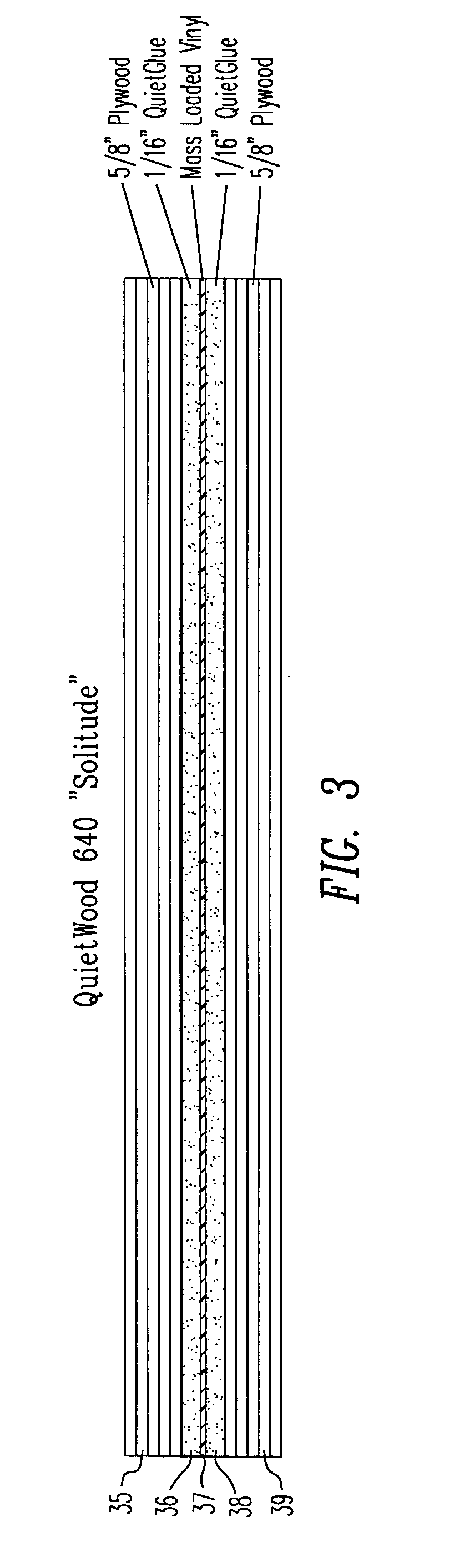 Acoustical sound proofing material and methods for manufacturing same