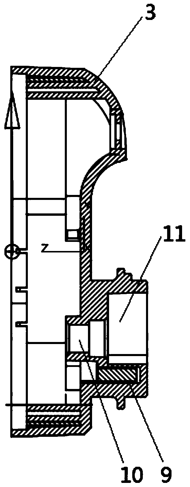 Valve body separation alarm system for non-magnetic temperature control valve and control method thereof