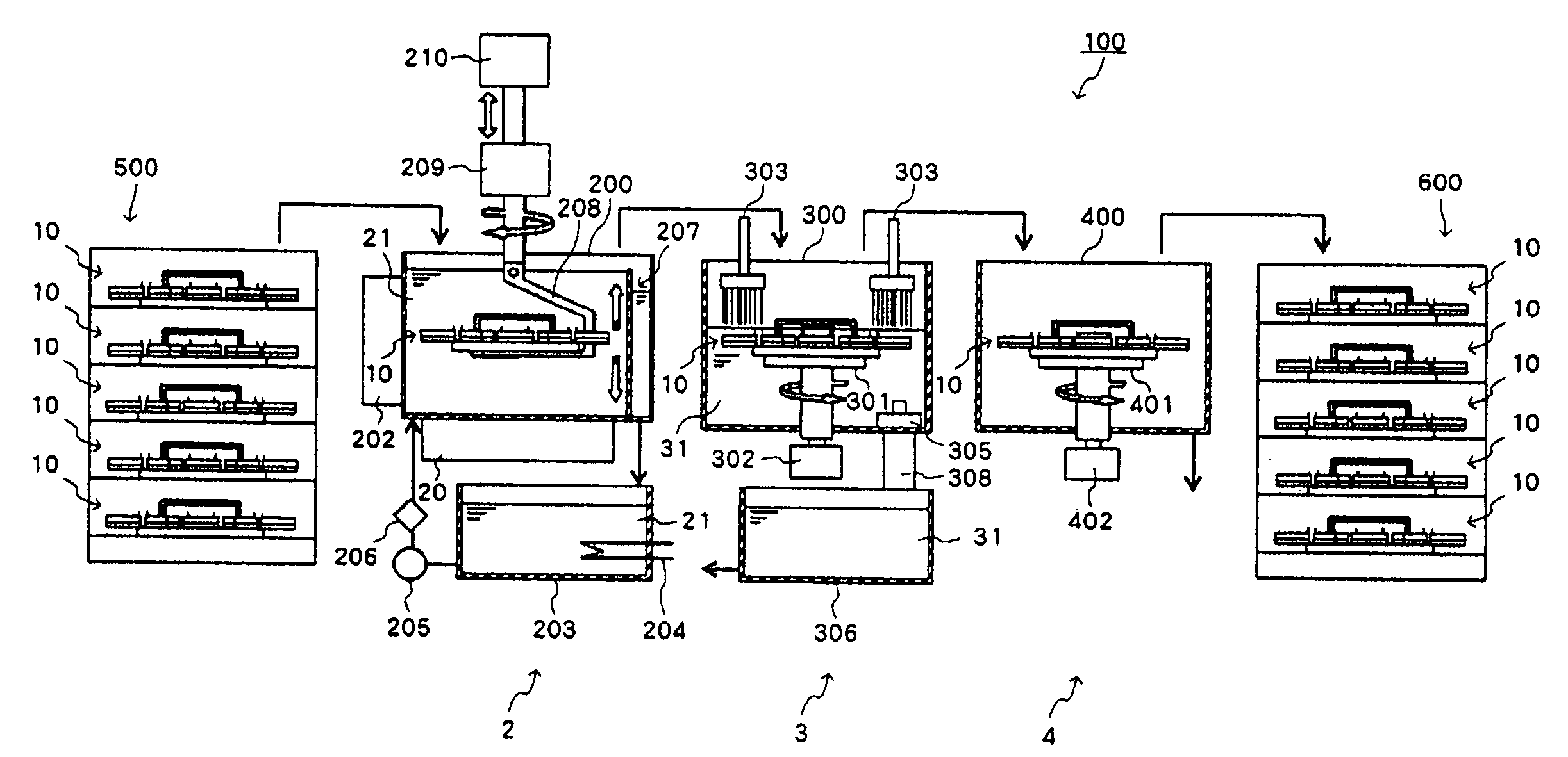 Method and apparatus for cleaning magnetic head slider, and method for manufacturing the same