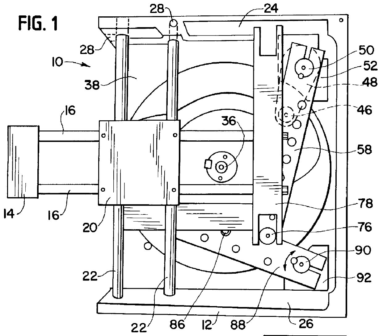 Linear pick and place drive with adjustable stroke ranges