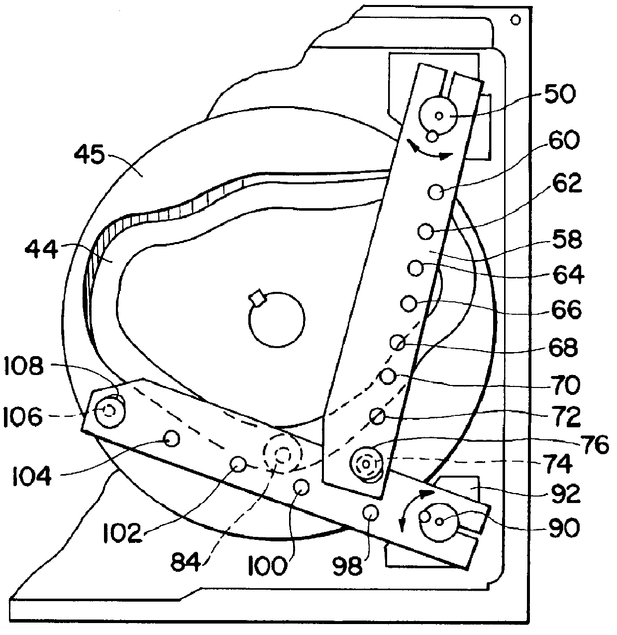 Linear pick and place drive with adjustable stroke ranges