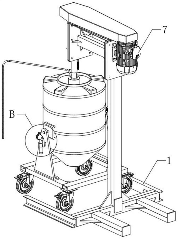 Circulating stirring type chemical reaction kettle