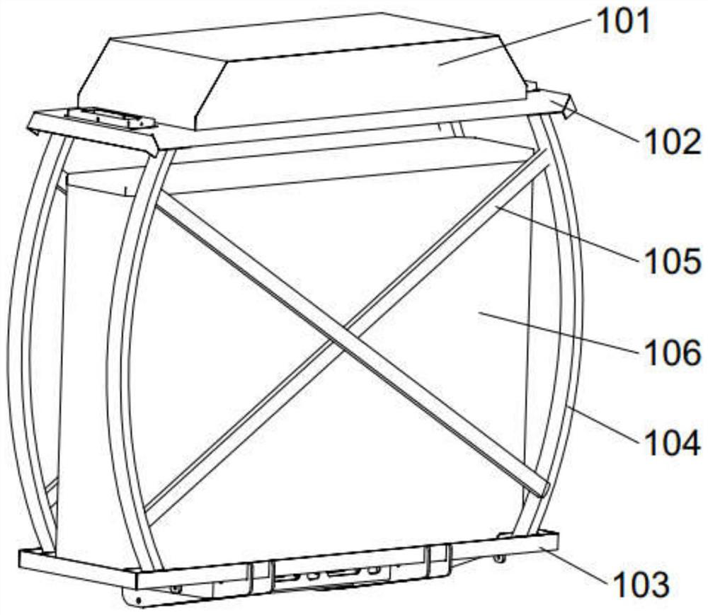 Turnover anti-collision device and dump truck