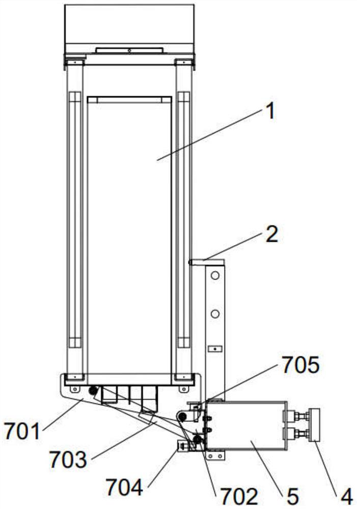 Turnover anti-collision device and dump truck