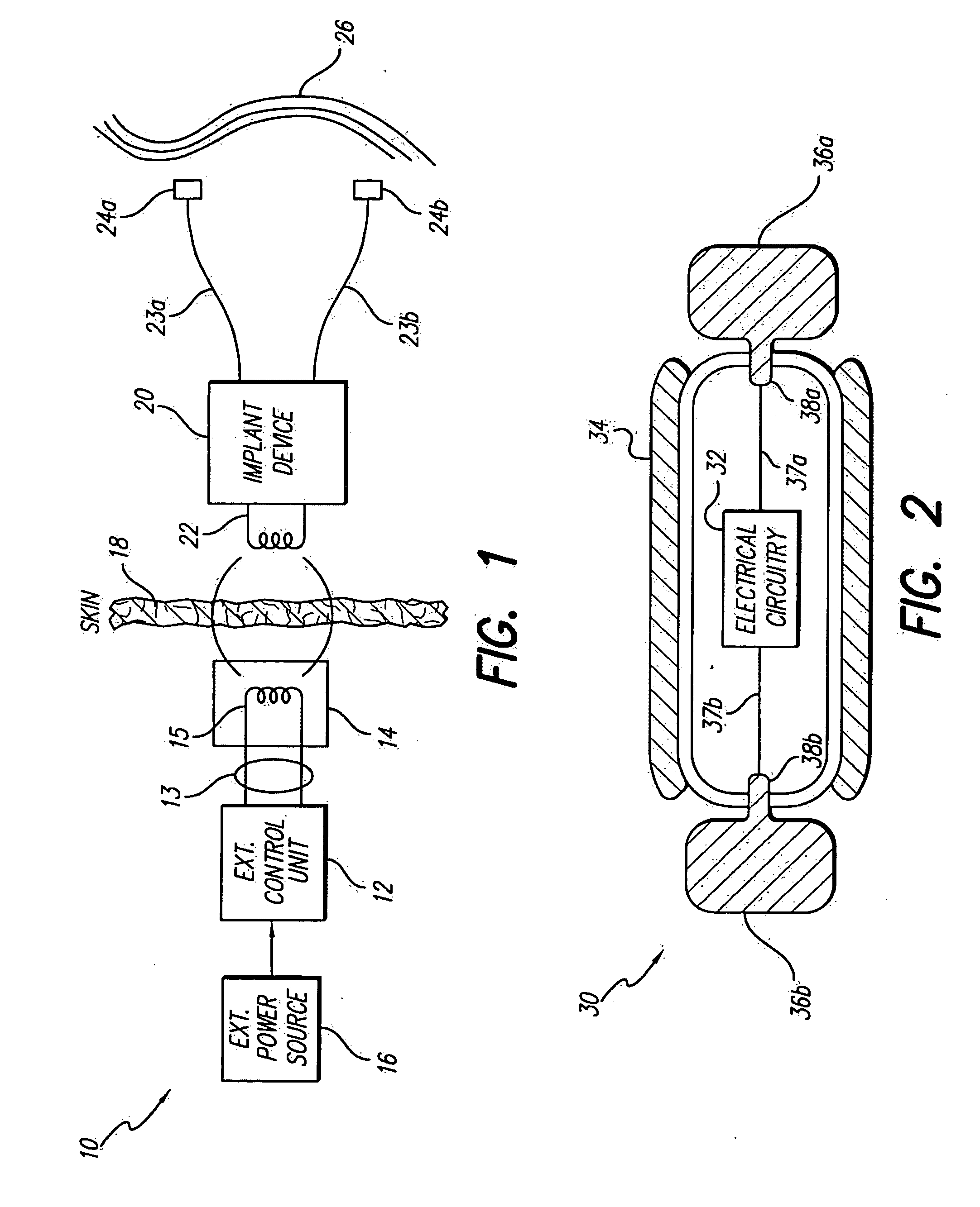 Voltage converter for implantable microstimulator using RF-powering coil