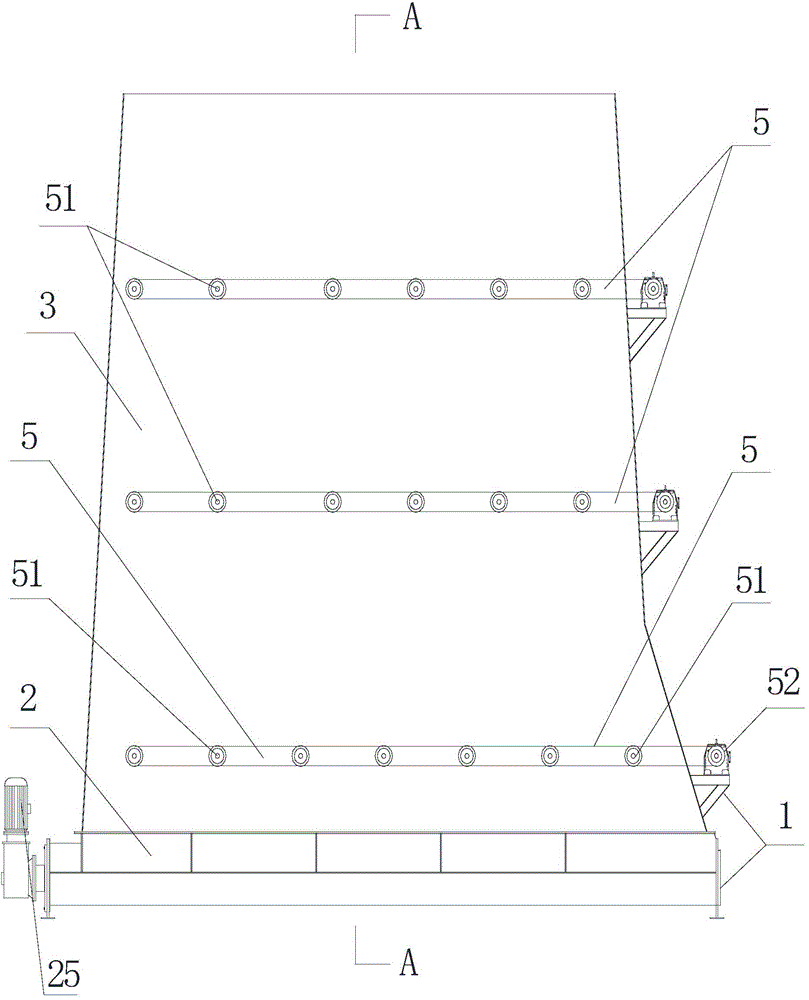 Screw material conveyor