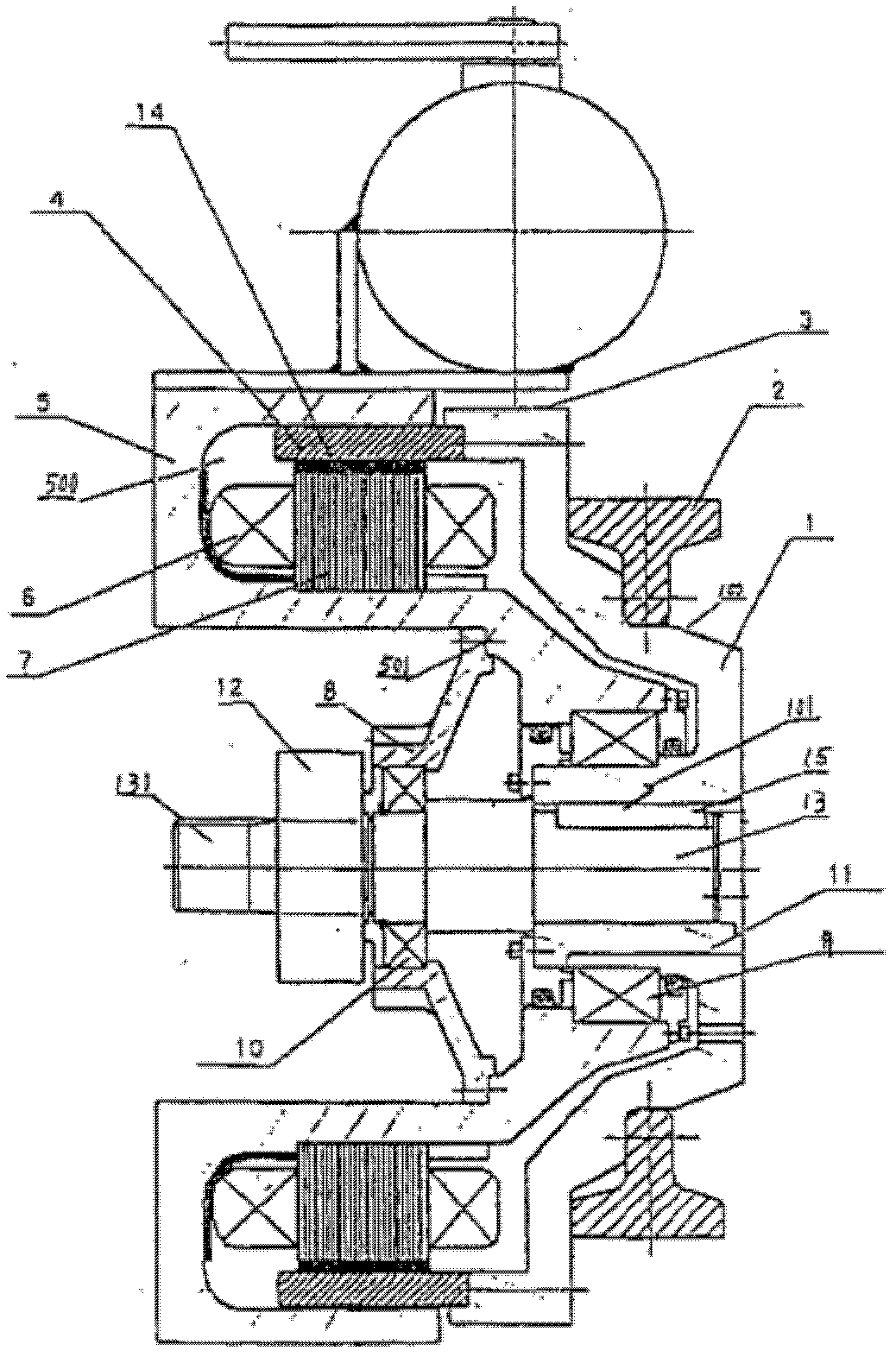 Traction machine for elevator