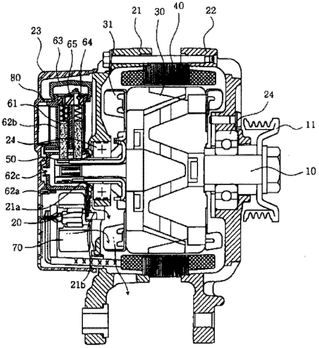 Traction machine for elevator