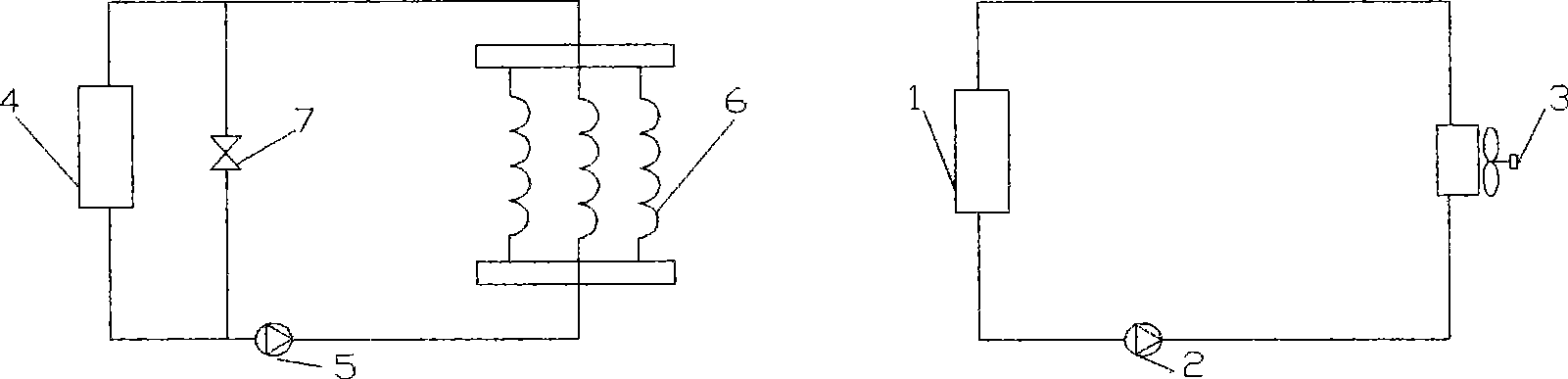 Cold supply, dehumidification and temperature adjustment component of radiation heat exchanger