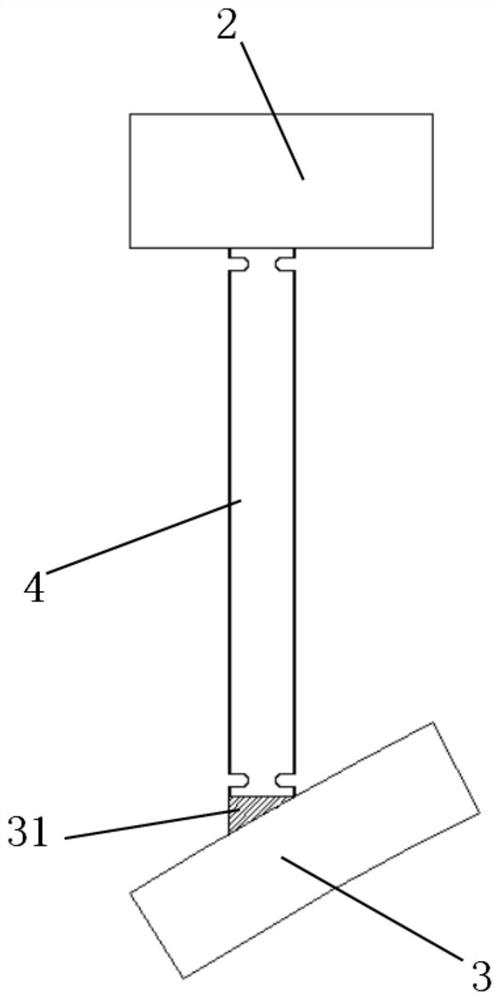 Stand column applied to deck type arch bridge and construction method of stand column