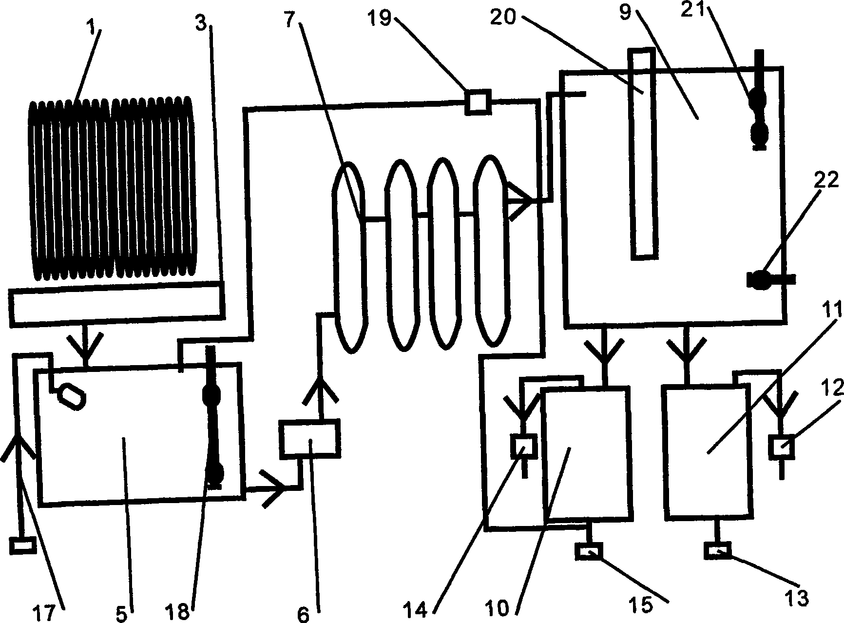 Atmosphere purification water making machine