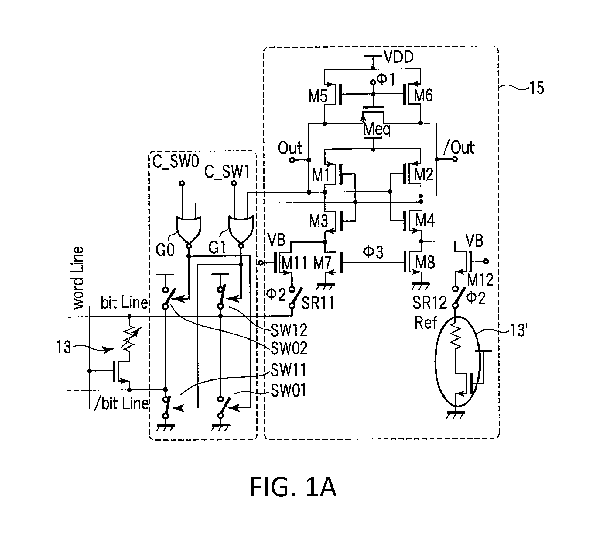 Sense amplifier circuitry for resistive type memory