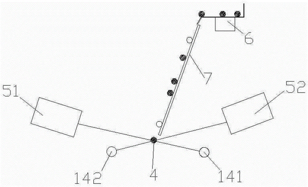 Online aflatoxin detecting device and material sorting equipment adopting same