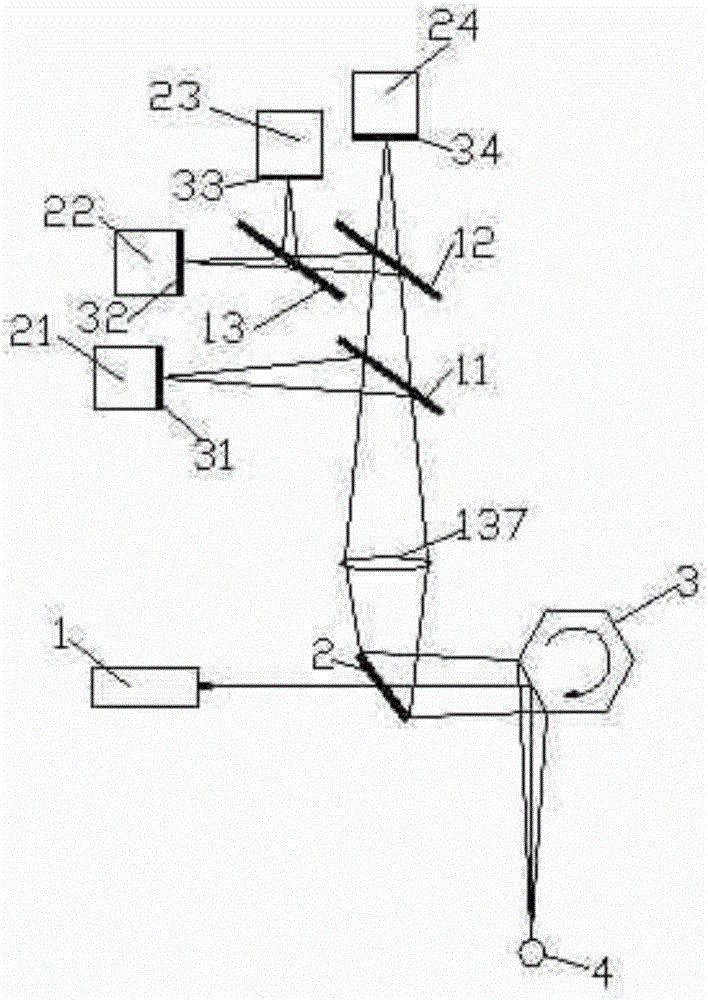 Online aflatoxin detecting device and material sorting equipment adopting same