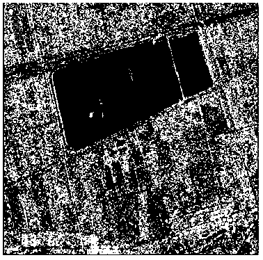 SAR (specific absorption rate) image registration method based on straight lines and area