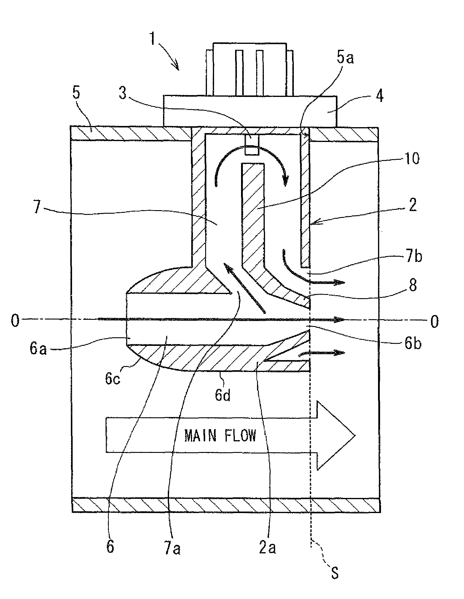 Air flow measuring device