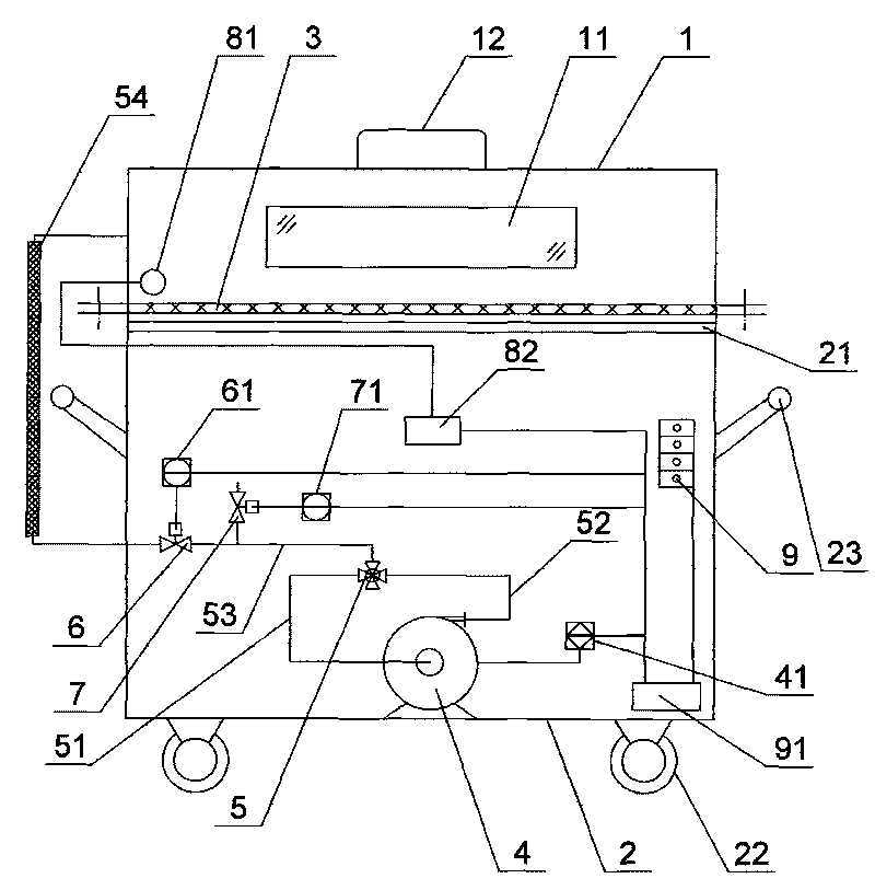 Metal building element dynamic wind load simulation test device