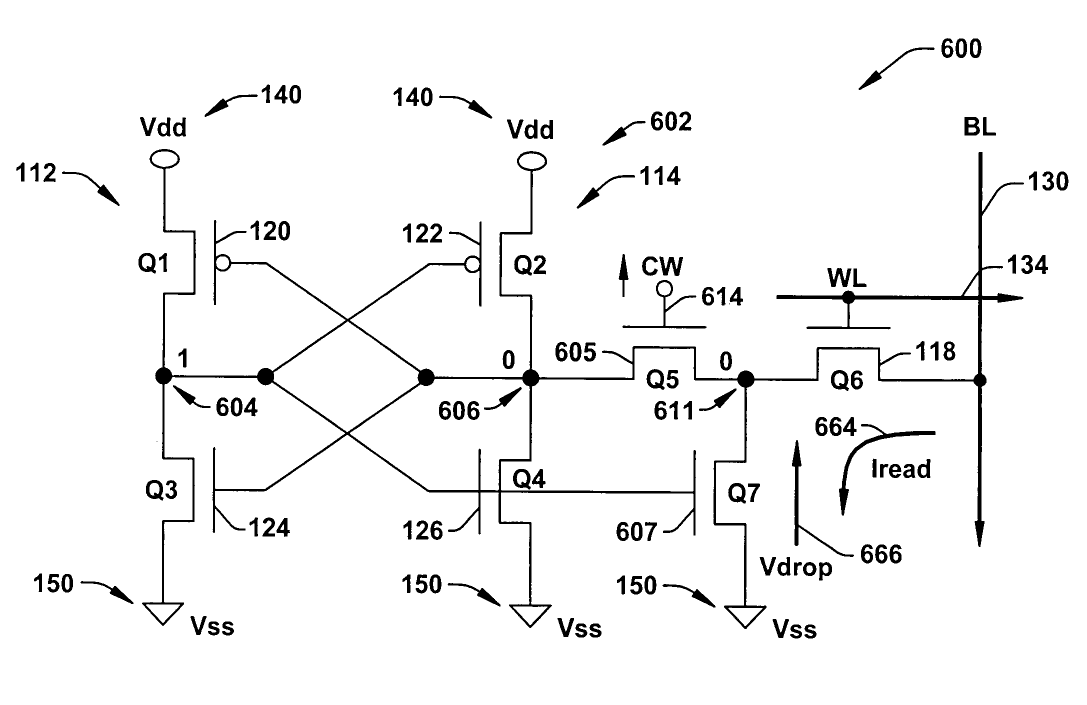 SRAM cell with independent static noise margin, trip voltage, and read current optimization