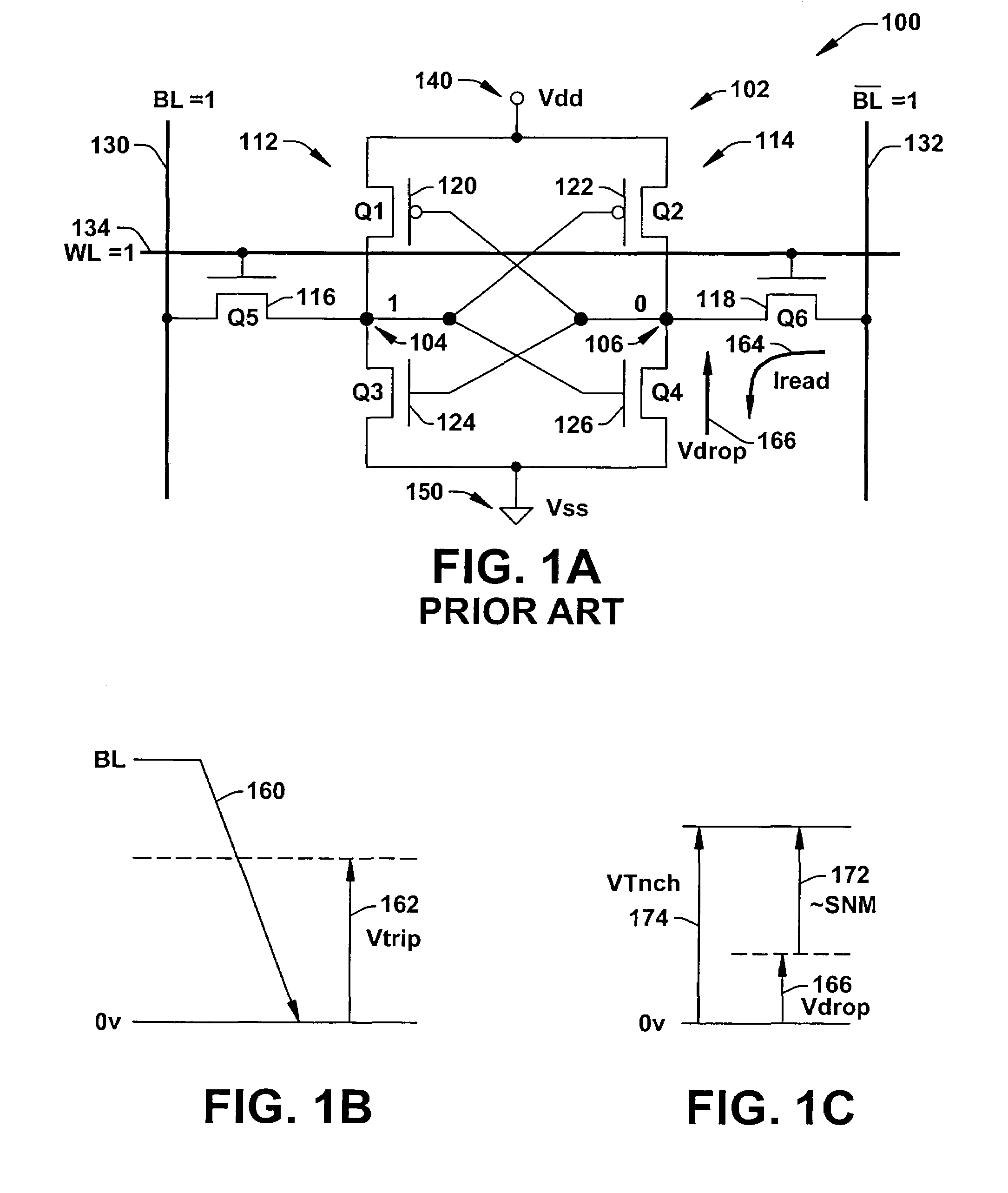 SRAM cell with independent static noise margin, trip voltage, and read current optimization