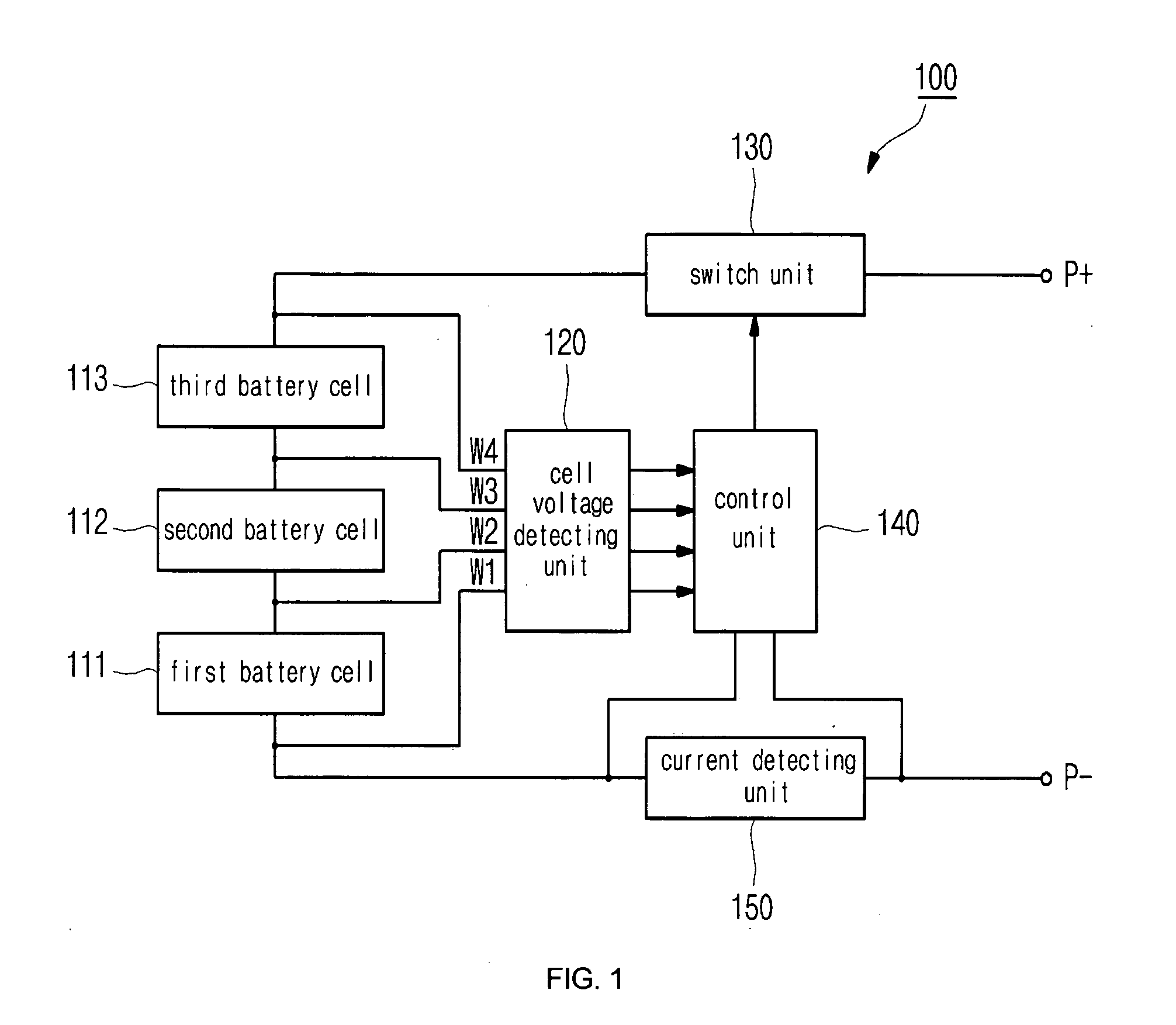 Protective circuit of battery pack