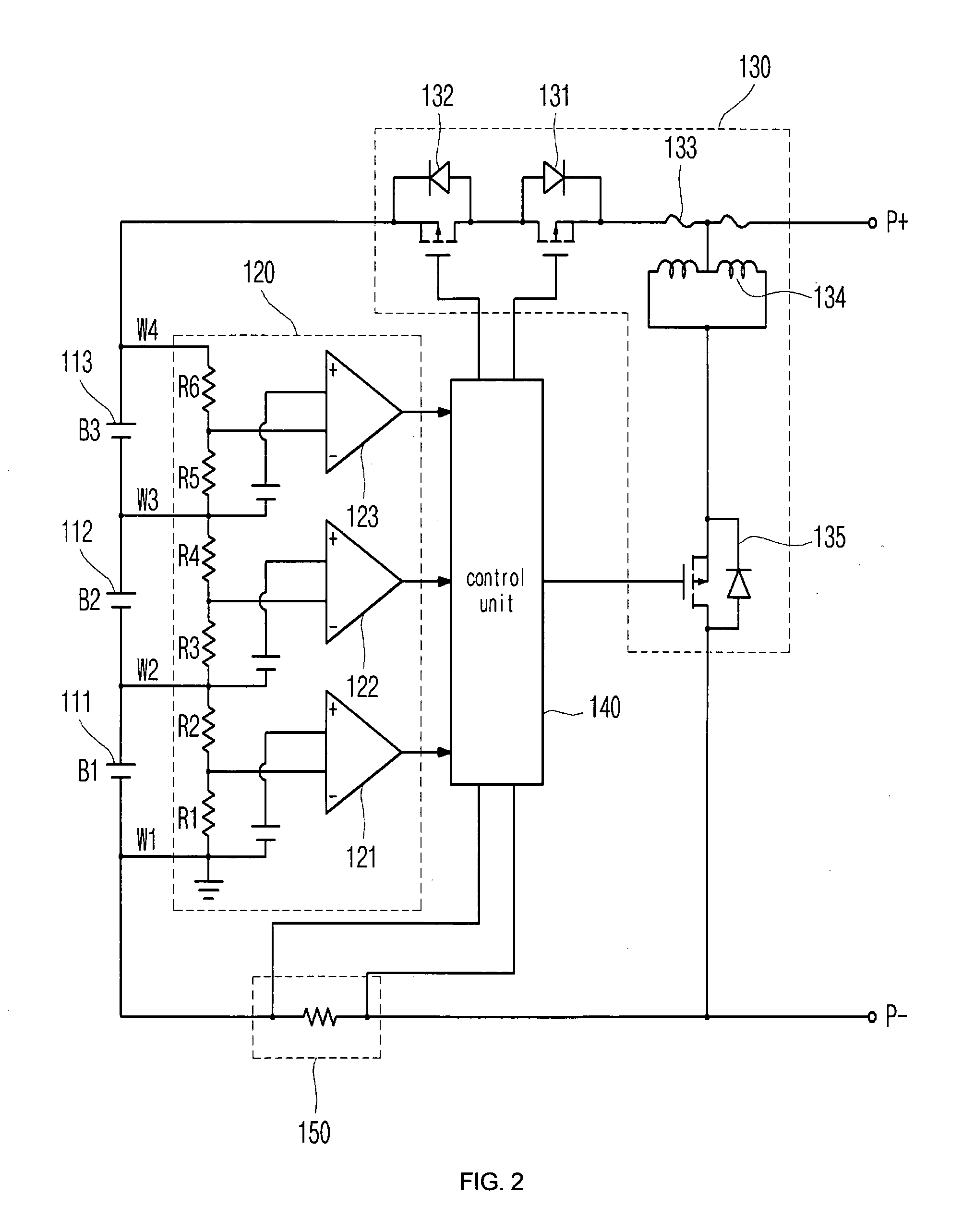 Protective circuit of battery pack