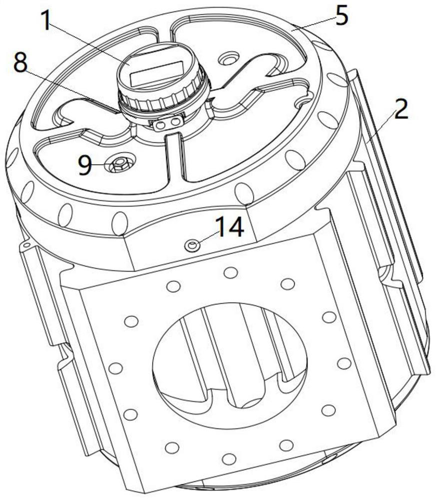 Double-waist-wheel gas flowmeter