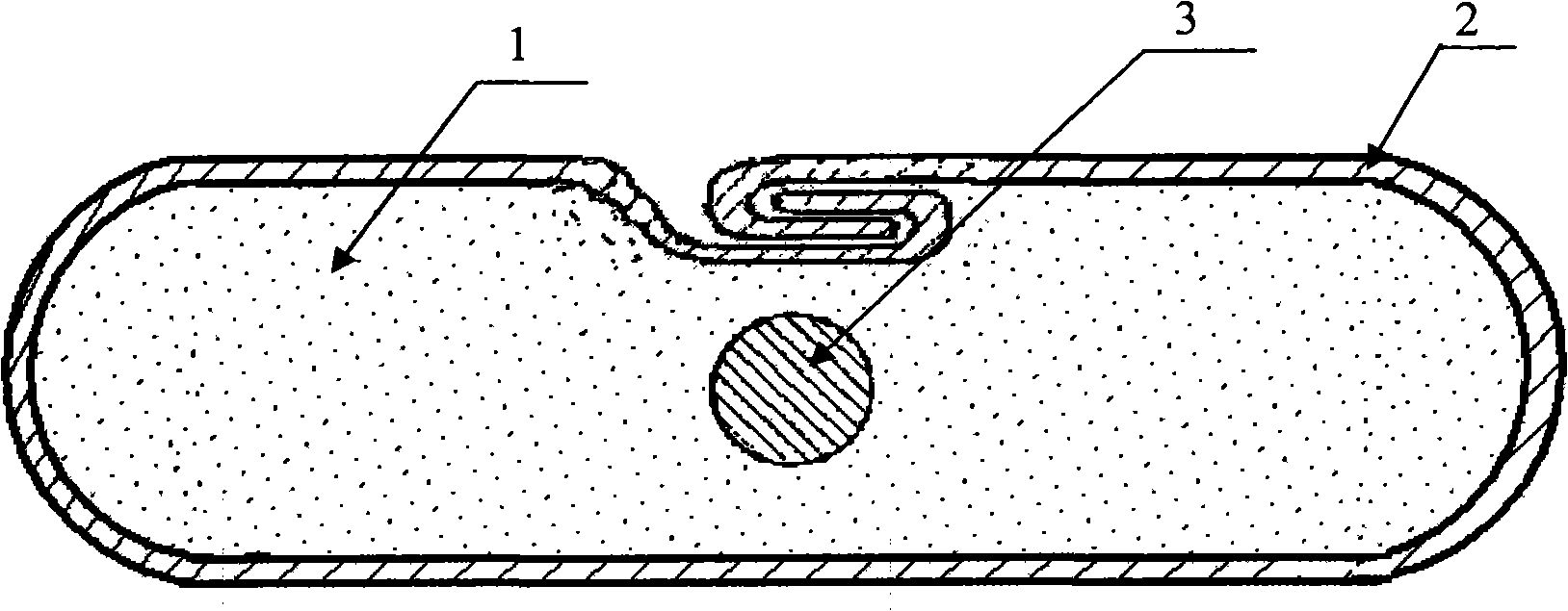 Flux-cored steel belt containing steel wire for surfacing and preparation method thereof