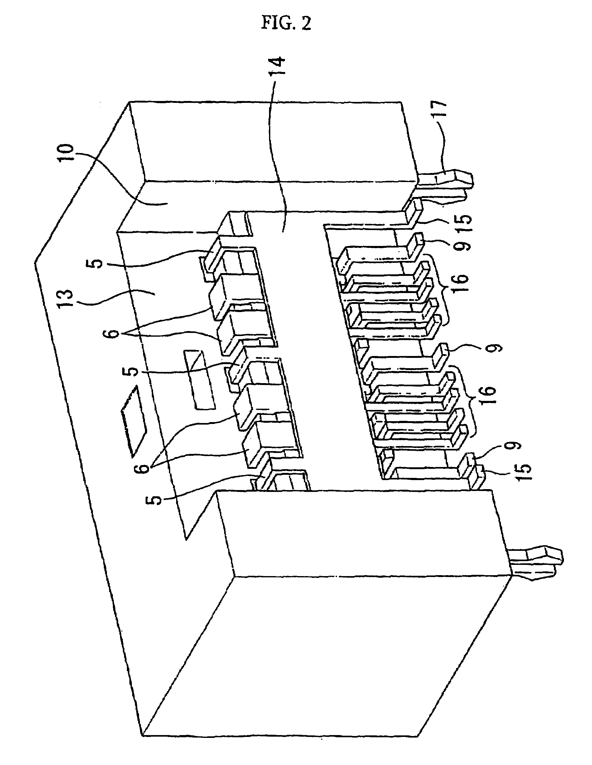 Multi-step electric connector