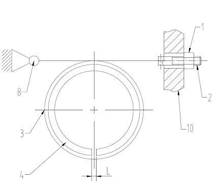 Piston ring radial pressure detection device and detection method thereof